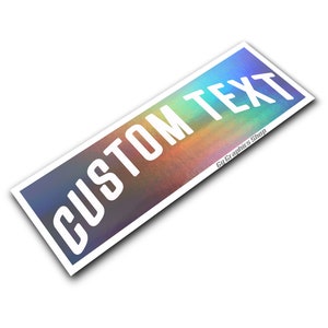 Anpassad text, smäll, vindruta, bakrutedekal, bilklistermärke, banner, JDM, vinylgrafik, Stance Kanji, KDM