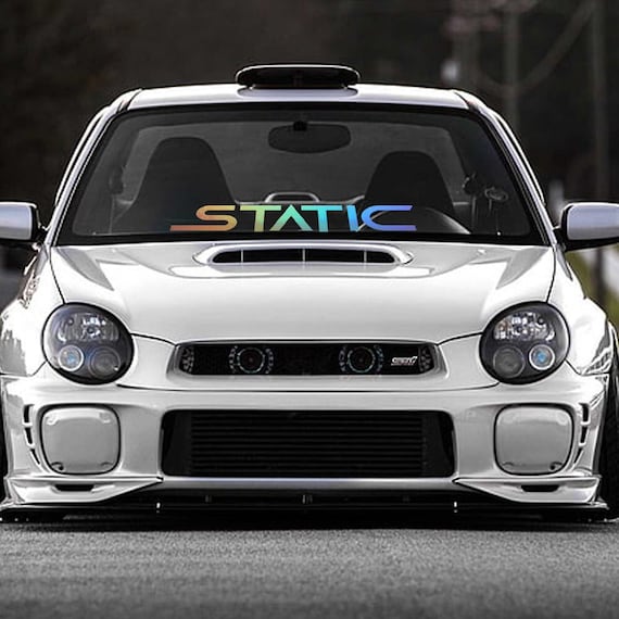 Static Car Sticker Tutorial Static Windshield Decal Car Sticker Banner JDM Vinyl Graphics - Etsy