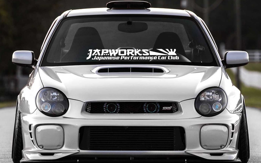 Jp Performance Sticker Japworks Japanese Performance Club JDM Banner Car Windshield Decal ...