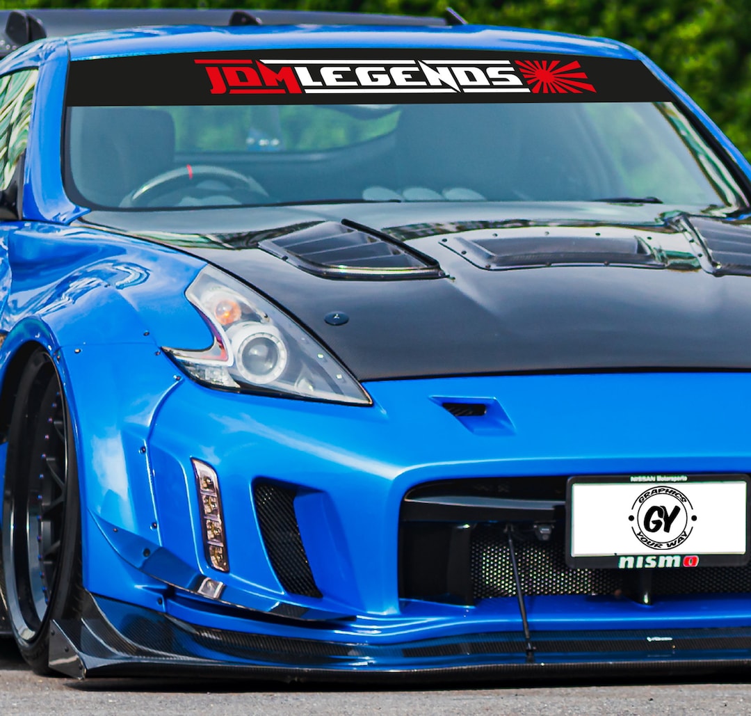 JDM Legend Windshield Sun Visor Strip Decal Sticker Jdm Banner Etsy
