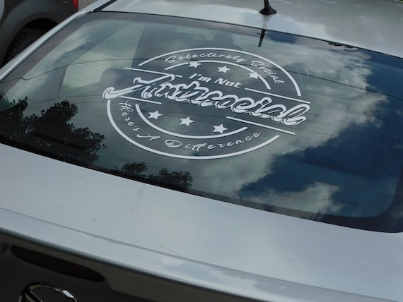 Antisocial V1 Windshield Rear Window Decal Car Sticker Banner JDM
