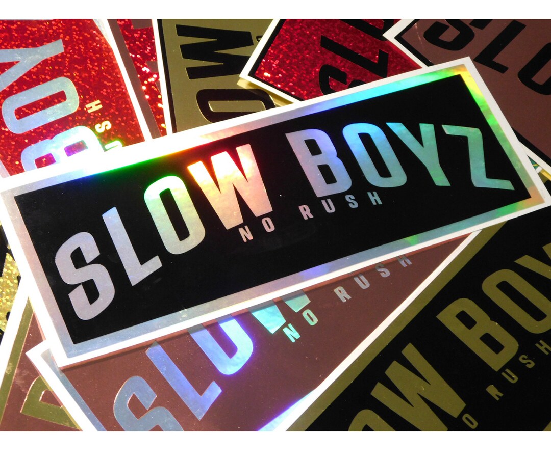 Slow Boyz Slap Windshield Rear Window Decal Car Sticker Banner JDM