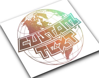 World Custom Text Windshield Rear Window Decal Static Sticker Banner JDM Static KDM