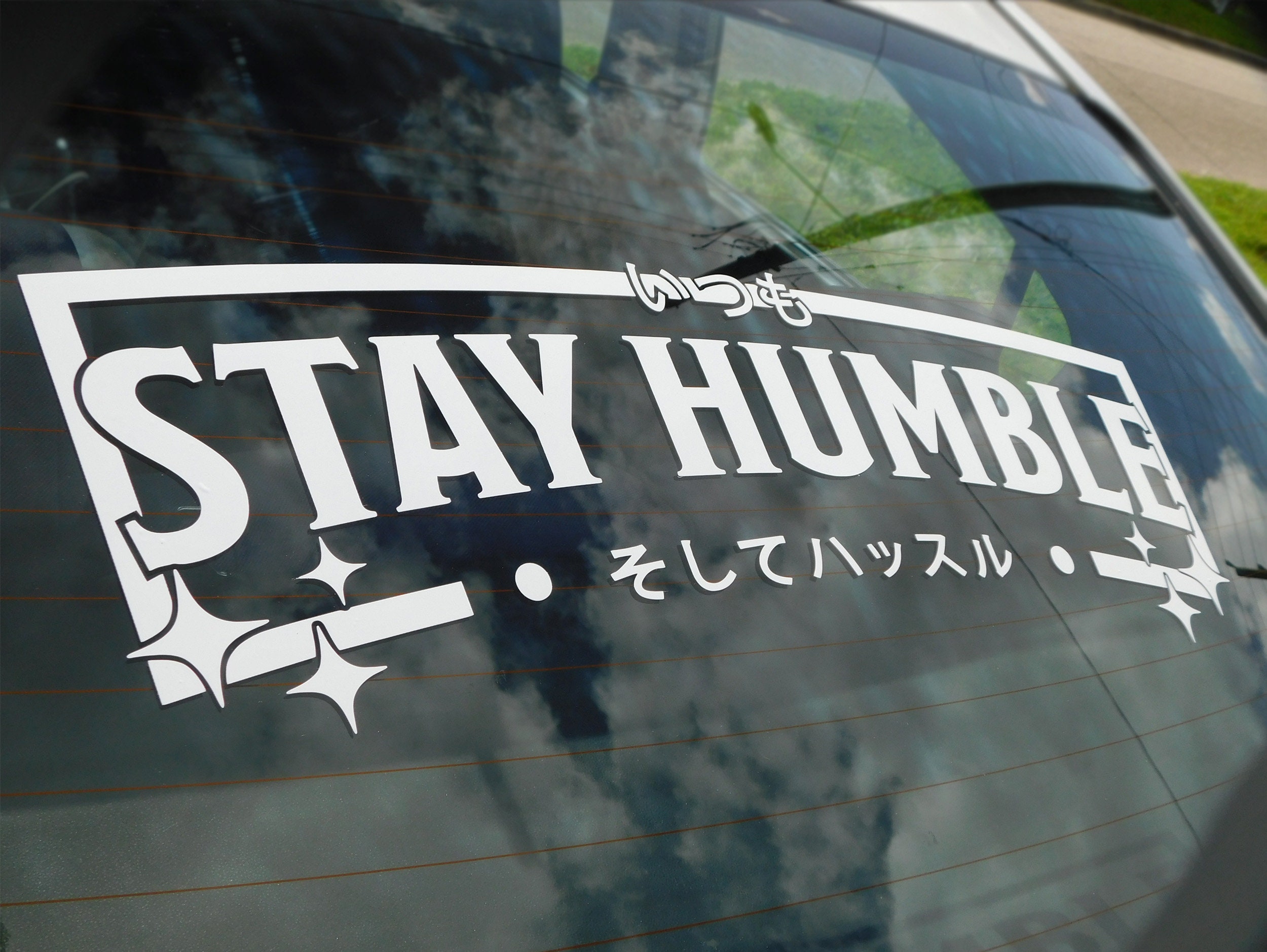 Ruthless Til Death Rear Window Decal Car Sticker Banner JDM Vinyl Graphic  Kanji
