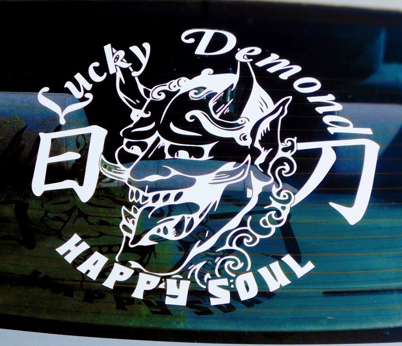 Lucky Demond V2 Windshield Rear Window Decal Car Sticker Banner JDM ...