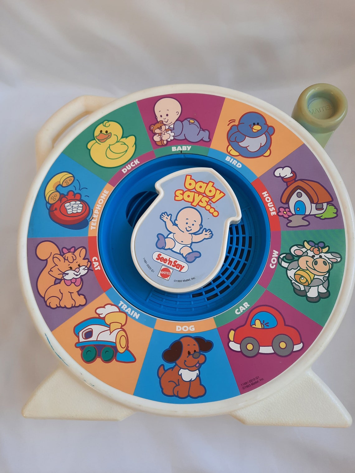 See'n Say Baby Says Mattel Toys 1993 Baby Toys Etsy