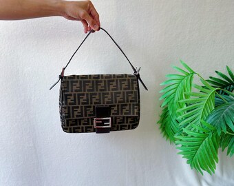 Vintage Fendi zucca mamma baguette Bag | shoulder bag | small bag | mini bag