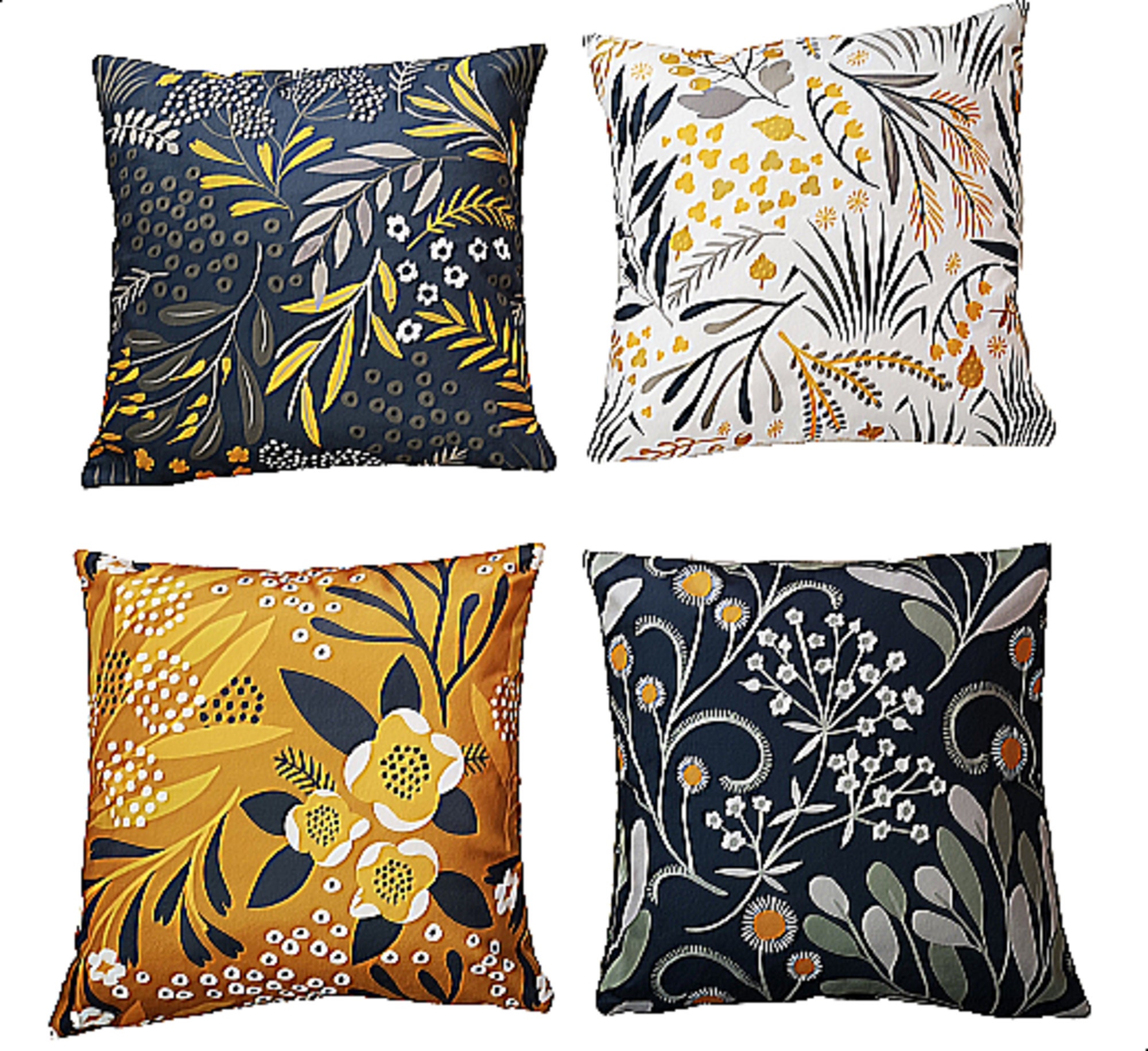 Housses Oreillers de Canapé, Taie d'oreiller Fermeture Éclair, Oreiller Décoratif Housses Coussin 45