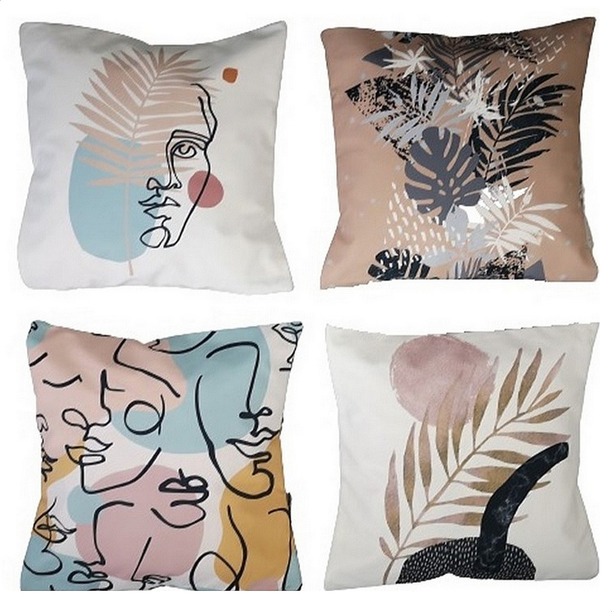 Coussin 45x45, Housses Coussin Déco, Canapé, Modern, Taie d'oreiller Décorative, Couverture de Couss