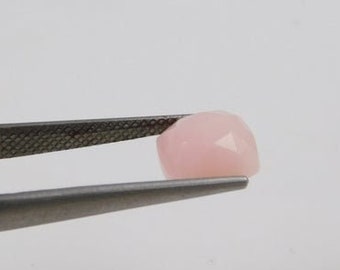 AAA Pink Opal 5mm - 15mm Stunning Natural Pink Opal Gemstone Cushion Smooth Flat Back Rose Cut AAA Quality Loose Gemstone For Jewelry Making