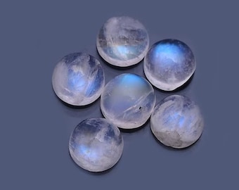 Natural Rainbow moonstone  14mm round cabochon, Rainbow moonstone circle gemstones, jewelry making cab, semi precious stone wholesale Lots