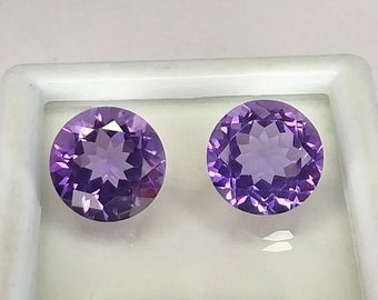 Natural Amethyst Gemstone - Amethyst Round Lot- Calibrated Amethyst - African Amethyst - Purple Gemstone - Amethyst Round Cut - Amethyst 4mm