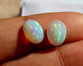 Loose Opal-Natural Ethiopian Opal-8x10 mm Opal-Fire Opal-Opal Gemstone-Multi Fire Opal Loose Gemstone-Play Of Color Opal-October Birthstone
