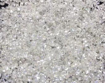 White D E Color Brilliant Cut Round Small Loose Moissanite for Jewelry, Pass Diamond test, 1.50MM Round Brilliant Cut Loose Moissanite Stone