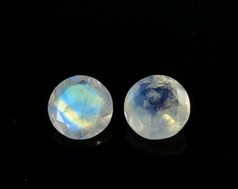Rainbow Moonstone Round Faceted Cut Natural 3X3MM To 15X15MM Rainbow Moonstone Round Cut Faceted Blue flashy loose gemstone Wholesale lot