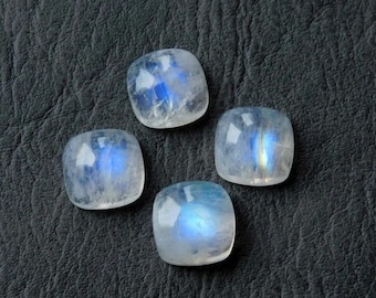Natural Rainbow moonstone 15mm Cushion cabochon, Rainbow moonstone circle gemstones, jewelry making cab, semi precious stone wholesale Lots