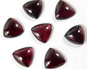 Natural Heyderabadi Garnet 3mm-15mm Trillion Cabochon Loose Gemstone 3mm 4mm 5mm 6m 7mm 8mm 9mm 10mm 11mm 12mm 13mm 14mm 15mm flat back gems