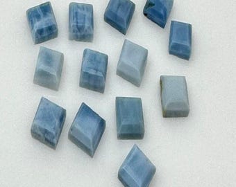Natural Blue Opal Rose Cut, Blue Opal, Blue Opal,Wholesale Opal Gemstone,3X5mm To 12x16mm,Calibrated Octagon Gemstone,Wholesale Lot Gemstone