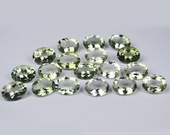 Green Amethyst Oval shape Gemstone, Faceted Cut for making beautiful jewelry, Natural Amethyst Handmade Loose Gemstone,best Quality gemstone