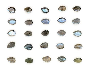 3x5mm to 12x16mm AAA Quality Natural Labradorite Pear Faceted Cut Blue Fire Labradorite Cuts, Pear shape blue labradorite, Loose Gemstone