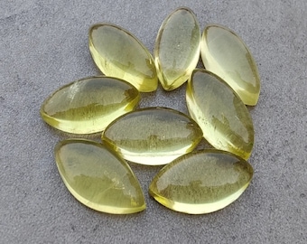 Natural Lemon Quartz Marquise Cabochon,Calibrated Loose Stone Cabochon,Semi Precious Cabochon Gemstone,Wholesale Handmade Quality Gemstone