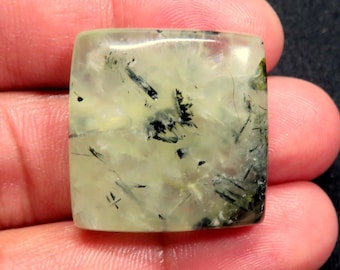 Natural Prehnite 3mm-15mm Square Cabochon Loose Gemstone 3mm 4mm 5mm 6mm 7mm 8mm 9mm 10mm 11mm 12mm 13mm 14mm 15mm AAA+A Top Quality 100%