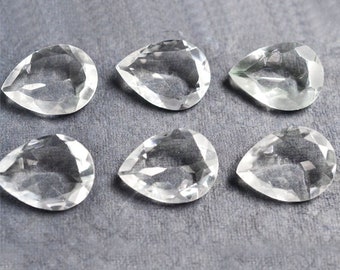 Natural Crystal Quartz Faceted Cut Gemstone Pear Shape Size 3x5mm-12x16mm Crystal Gemstone,High Quality Natural Crystal Quartz Pear Gemstone