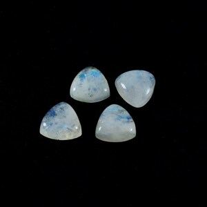 11mm Trillion Rainbow Moonstone Cabochon: AAA Quality Loose Gemstone
