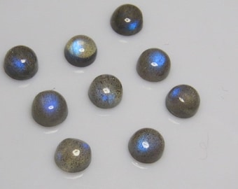Natural Blue Fire Labradorite Cabochon Round Loose Gemstone Quality | 3mm To 15mm Round Cabochon | Labradorite Cabochon | Labradorite Round