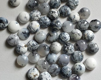 Amazing High Quality 100% Natural Beautiful Dendrite Opal Round Cabochon Calibrated Size Loose Gemstone 3,4,5,6,7,8,9,10,11,12mm,13,14,15MM