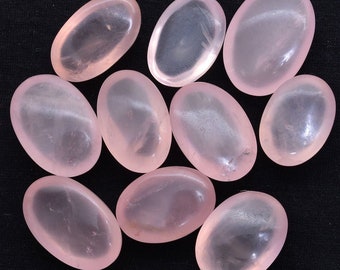 Natural Rose Quartz Oval Shape Cabochon, Rose Quartz Gemstone, Rose Quartz Loose Gemstone ,Rose Quartz Oval Size 3X5mm To 12X16mm Gemstone