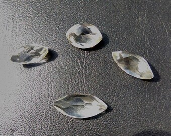 Natural Crystal Quartz Marquise Rose Cut 4X8MM- 8X16MM Loose Gemstone 4X8MM, 5X10MM, 6X12MM, 7X14MM, 8X16MM Calibrated Size Loose Gemstone