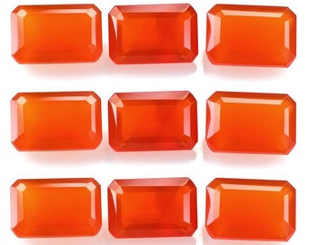 Carnelian, Natural Octagon shape, Faceted Cut,Calibrated carnelian oval gemstone,sizes from 3x5mm to 12x16mm gemstones,Rings,Beads,Jewellery