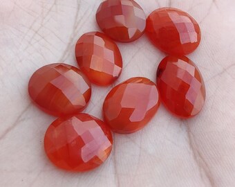 Red Onyx Oval shape Gemstone, Chekcer Cut for making beautiful jewelry, Natural Red Onyx Cut Handmade Loose Gemstone, best Quality gemstone