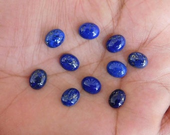 Lapis Lazuli Oval shape Gemstone, Cabochon for making beautiful jewelry, Natural Lapis Lazuli Handmade Loose Gemstone, best Quality gemstone