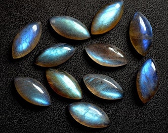 Natural Labradorite Marquise Cabochon, Calibrated Labradorite Loose Stone Cab, Semi Precious Gemstone Cabochon,+AAA Quality Labradorite Gems