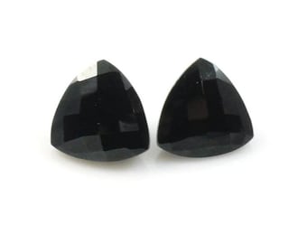 Natural Black Spinel Trillion Brilliant Cut SIZE CHOICE Loose Stones High Quality Spinel Gemstones,Black Spinel TrillionCut,Use ForJewellery
