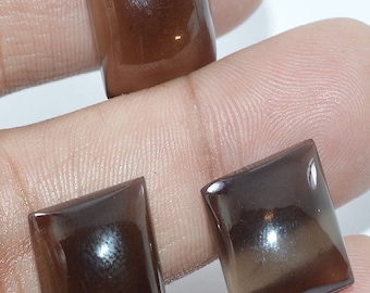 Natural Smoky Quartz Octagon Shape Cabochon , Smoky Quartz Gemstone, Quartz Loose Gemstone ,Smoky Quartz Octagon Size 3X5mm To 12X16mm stone