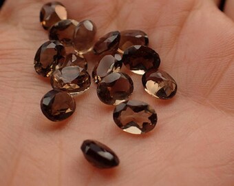 Natural Smoky Quartz Oval Shape Faceted Cut, Smoky Quartz Gemstone, Quartz Loose Gemstone ,Smoky Quartz Oval Size 3X5mm To 12X16mm Gemstone