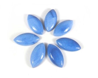 Natural Marquise shaped Blue Opal flat back calibrated gemstone cabochon sizes available 3x6, 4x8, 5x10, 6x12 7x14,8x16MM Blue Opal Gemstone