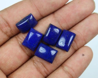 Natural Lapis Lazuli Octagon Cabochon,Flatback Lapis Lazuli ,Calibrated Size Loose Gemstone,Size Available 3x5 MM to 12x16 MM,jewelry Making