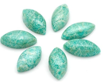 Natural Amazonite Marquise Cabochon, Calibrated Cabochon Loose Stone, Semi Precious Cabochon Gemstone, Wholesale Handmade Quality Gemstone