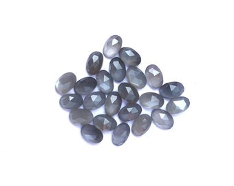 Natural Gary Moonstone, Gary Moonstone Oval Rose Cut , Gary Moonstone Back Flat Gemstones,Sizes 5x7MM To 12x16MM Gemstone,lot for jewellery