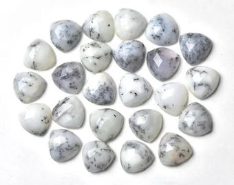 Amazing High Quality 100% Natural Beautiful Dendrite Opal Trillion Rose Cut Calibrated Size Loose Gemstone 5,6,7,8,9,10,11mm,12mm,13,14,15MM
