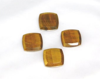 Natural Tiger's Eye Cushion Cut Shape 3mm 4mm 5mm, 6mm, 7mm, 8mm 9mm 10mm 11mm 15mm Calibrated Natural Wholesale Lot Loose Faceted Gemstone