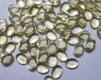 Natural Lemon Quartz Cabochon Gemstone, CALIBRATED Quartz Oval Cab,Semi Precious Loose Gemstone,Good Quality Cabochons,All Sizes Available