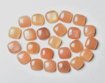 Natural AAA Peach Moonstone Cushion Cabochon 3 4 5 6 7 8 9 10 11 12 13 14 15mm Peach Moonstone Cushion cabochon loose gemstone wholesale lot