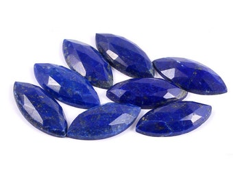 Natural Lapis Lazuli Marquise Rose Cut 5X10MM- 8X16MM Loose Gemstone 5X10MM, 6X12MM, 7X14MM, 8X16MM Calibrated Size Rose Cut Loose Gemstone