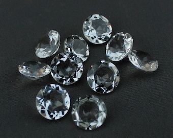 Natural Crystal Quartz Faceted Cut, Calibrated Round Semi Precious Loose Gemstone, Wholesale Good Quality Cut, jewelry making Gemstone