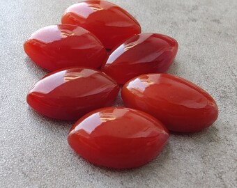 Natural Red Onyx Marquise Cabochon, Calibrated Onyx Loose Stone Cab, Semi Precious Cabochon Gemstone, Wholesale Handmade Quality Gemstone